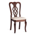 Стул - Афродита/ Aphrodite дерево гевея, 46х54х99см, Cappuchino , ткань кремовая с рисунком (А04) TETCHAIR-20115 - фото 44312