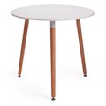 Стол MARS (mod. T1004) МДФ/дерево, 80 х 80 х 75 см , White (Белый) / Natural (натуральный) TETCHAIR-15186 - фото 44658