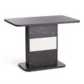 Стол обеденный SMART ЛДСП, 105-140х68,6х75 см, Мрамор Блэк Роял/Белый TETCHAIR-19264 - фото 44707