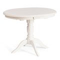 Стол STEFANO бук, мдф, 100+30x80x77см, Ivory white TETCHAIR-20576 - фото 44760