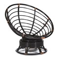 Кресло-качалка PAPASAN/ПАПАСАН w 23/01 B /без подушки/ 115х78х104 см, Antique brown (античный черно-коричневый) TETCHAIR-5217 - фото 44848