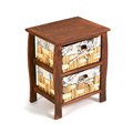 Тумба с 2 ящиками Secret De Maison BEL 2 ( mod. PE-10 ) дерево павловния, мдф, 39x30x46.5см, Brown (коричневый) ткань №HX21 TETCHAIR-14159 - фото 45161