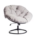 Кресло CLOUDE HOME рогожка/металл, 97х98х90-96см, серо-бежевый, 3M 16/2 TETCHAIR-21617 - фото 47599