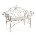 Скамья Secret de Maison BEAUJOLAIS (mod. PL08-8574) металл, 136х46х96см, белый антик (antique white) TETCHAIR-11880 - фото 48094
