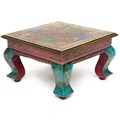 Столик Secret De Maison HAVELY ( mod. BJ-001) дерево манго, 30x30x17 cm, этническая роспись TETCHAIR-12289 - фото 48804