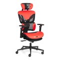 Кресло KingCobra иск. кожа / сетка, черный / красный TETCHAIR-24849 - фото 49829