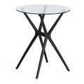 Стол PARNAVAZ (mod. 29) пластик/стекло,  60 x 60 x 70,5 см, Black (черный) 05 TETCHAIR-19698 - фото 50163