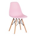 Стул CINDY (EAMES) (mod. 001) дерево бук/металл/сиденье пластик, 51x46x82.5см, светло-розовый/light pink TETCHAIR-10699 - фото 50287