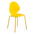 Стул EBAY (mod 03)  металл/пластик, 52x46x83.5, желтый TETCHAIR-14172 - фото 50451