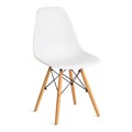 Стул CINDY (EAMES) (mod. 001) / 1 шт. в упаковке дерево бук/металл/сиденье пластик, 51x46x82.5см, white (белый) TETCHAIR-14211 - фото 50504