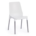 Стул GENIUS (mod 75) металл/пластик, 46x56x84cм, белый/ножки хром TETCHAIR-19115 - фото 50523