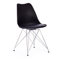 Стул TULIP IRON CHAIR (mod.EC-123) / 1 шт. в упаковке металл/пластик, 54,5*48*83,5см, черный TETCHAIR-15423 - фото 50625