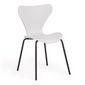 Стул Jacobsen (mod DC 102) / 1 шт. в упаковке пластик/металл, 50 х 46 х 82 см , белый 018/черный TETCHAIR-17230 - фото 50646