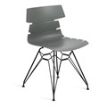 Стул HANSEN (mod. 622N) / 1 шт. в упаковке пластик/металл/эко кожа, 51х47х80 см, высота до сиденья 45 см, серый/черный TETCHAIR-20321 - фото 50784
