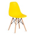 Стул CINDY (EAMES) (mod. 1801) дерево бук/металл/сиденье пластик, 45x51x82 см, Yellow (Желтый) TETCHAIR-20656 - фото 50787