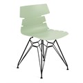 Стул HANSEN (mod. 622N) / 1 шт. в упаковке пластик/металл/эко кожа, 51х47х80 см, высота до сиденья 45 см, фисташковый/черный TETCHAIR-20322 - фото 50803