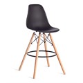 Стул барный Cindy Bar Chair (mod. 80-1) дерево бук/металл/пластик, 50 х 51 х 109 см, Black (Черный) 3010/ натуральный TETCHAIR-21239 - фото 50990