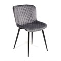 Стул QUINCY (mod. 8272) металл/ткань, 49х53х84,5 см, серый (G-062-40)/черный TETCHAIR-13635 - фото 51357