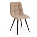 Стул CHILLY (mod. 7095-1) ткань/металл, 45x53х88 см, высота до сиденья 50 см, бежевый barkhat 5/черный TETCHAIR-17238 - фото 51483
