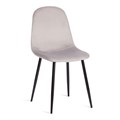Стул BREEZE (mod. 4724) Велюр/металл , 44 х 53 х 87 см, Light grey (светло-серый) HLR14 / черный TETCHAIR-20092 - фото 51796