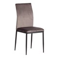 Стул CAPRI (mod. 39) металл, вельвет, 49.5 х 41 х 93,5 см, Dark grey (темно-серый) HLR24 / черный TETCHAIR-20551 - фото 51932