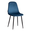 Стул BREEZE (mod. JSC-58) Велюр/металл , 44 х 53 х 86 см, Blue (синий) HLR63 / черный TETCHAIR-21207 - фото 52026