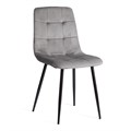 Стул CHILLY (mod. JSC-220) Велюр/металл , 44,5х52,5х88 см, Dark grey (темно-серый) HLR24 / черный TETCHAIR-21495 - фото 52205