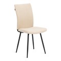 Стул обеденный Monte Carlo ткань велюр, 48х55х93, молочный/черный, (Porsche 2) TETCHAIR-21650 - фото 52261