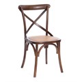 Стул CROSS (mod.CB2001) дерево вяз, 49.5*53.5*87, Темный Орех (№5) TETCHAIR-10977 - фото 52923