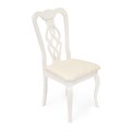 Стул - Афродита/ Aphrodite дерево гевея, 46х54х99см, Ivory white, ткань кремовая с рисунком (3321) TETCHAIR-12889 - фото 53057