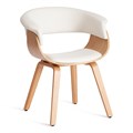 Стул VIMTA (mod.8021) дерево / экокожа, 69х56х77 см, натуральный/белый TETCHAIR-13659 - фото 53085