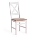 Стул CROSSMAN Многослойная фанера, 100*41*40, white, ткань бежевая (Ford William 7) TETCHAIR-15561 - фото 53174