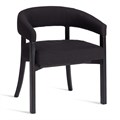 Стул SURTUR дерево вяз/ткань лен, черный/черный лен, 54х53х74 см TETCHAIR-24403 - фото 53577