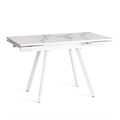 Стол VIGO ЛДСП/HPL/металл,  120 x 80 x 30 х 30 х 75 см, Мрамор светлый/белый TETCHAIR-20623 - фото 53994