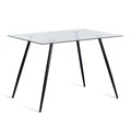 Стол SOPHIA (mod. 5003) металл/стекло (8мм), 110 х 80 х 75 см, черный / прозрачный TETCHAIR-21344 - фото 54051