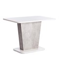 Стол обеденный GENT ЛДСП, 110-145x68,6x75,5 см, Белый/Бетон TETCHAIR-19123 - фото 54265