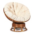 Кресло-качалка PAPASAN/ПАПАСАН w 23/01 B /с подушкой/ 115х78х104 см, Pecan (орех), ткань Старт TETCHAIR-12626 - фото 54842