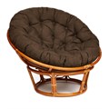 Кресло PAPASAN/ПАПАСАН 23/01 W  /с подушкой/ диаметр подушки 125 см, 115х101х104 см, Cognac (коньяк), ткань Коричневый, 3М7-147 TETCHAIR-13731 - фото 54924