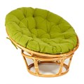 Кресло PAPASAN/ПАПАСАН 23/01 W  /с подушкой/ диаметр подушки 125 см, 115х101х104 см, Honey (мед), флок Олива, 23 TETCHAIR-13740 - фото 54991