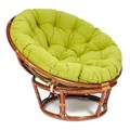 Кресло PAPASAN/ПАПАСАН 23/01 W  /с подушкой/ диаметр подушки 125 см, 115х101х104 см, Pecan (орех), флок Олива, 23 TETCHAIR-13741 - фото 54999