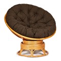 Кресло-качалка PAPASAN/ПАПАСАН w 23/01 B /с подушкой/ 115х78х104 см, Honey (мед), ткань Коричневый, 3М7-147 TETCHAIR-13748 - фото 55055