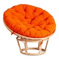 Кресло PAPASAN ECO/ПАПАСАН ЭКО P115-1/SP STD /c подушкой, ремешками/ диаметр подушки 122 см, 115x101x92 см, Natural (натуральный), ткань Оранжевый, С 23 TETCHAIR-13764 - фото 55192