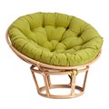 Кресло PAPASAN ECO/ПАПАСАН ЭКО P115-1/SP STD /c подушкой, ремешками/ диаметр подушки 125 см, 115x101x92 см, Natural (натуральный), флок Олива, 23 TETCHAIR-13765 - фото 55227