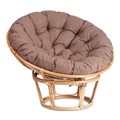 Кресло PAPASAN ECO/ПАПАСАН ЭКО P115-1/SP STD /c подушкой, ремешками/ Natural (натуральный), экошерсть Коричневый, 1811-5 TETCHAIR-13766 - фото 55249