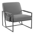 Кресло Charli LUX/Чарли Люкс экокожа , Sharp Графит, 70х80х82 см TETCHAIR-25178 - фото 56237